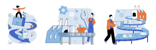 Atelier de fabrication moderne avec équipements de précision